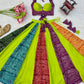 Lime Bandhani Panel Lehenga
