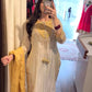 Ivory Mustard Sequin Kurta