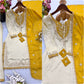Ivory Mustard Sequin Kurta