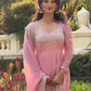 Blush Sequin Anarkali Gown