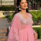 Blush Sequin Anarkali Gown