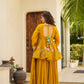 Mustard Gota Peplum Set
