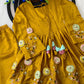 Mustard Gota Peplum Set