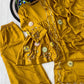 Mustard Gota Peplum Set