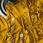 Mustard Gota Peplum Set