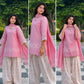 Blush Heart Embroidered Farshi Suit
