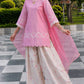 Blush Heart Embroidered Farshi Suit