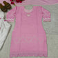 Blush Heart Embroidered Farshi Suit