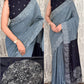 Contrast Cutwork Cotton Saree