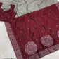 Contrast Cutwork Cotton Saree