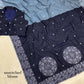 Contrast Cutwork Cotton Saree
