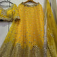 Georgette Mirror Work Lehenga Set