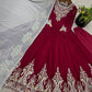 Designer Heavy Georgette Embroidered Party Wear Gown Set
