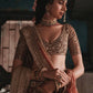 Rust Shikargah Dori Lehenga