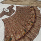Rust Shikargah Dori Lehenga