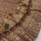 Rust Shikargah Dori Lehenga