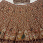 Rust Shikargah Dori Lehenga