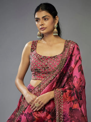 Rani Floral Zari Lehenga