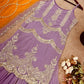 Embroidered Faux Georgette Sharara Suit Set