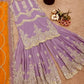 Embroidered Faux Georgette Sharara Suit Set