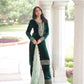 Viscose Velvet Embroidered Suit Set