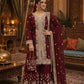 Designer Faux Georgette Chinon Sequins Sharara Set for Festive and Wedding Wear