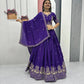 Embroidered Chinon Lehenga Choli Set