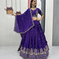 Embroidered Chinon Lehenga Choli Set
