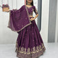 Embroidered Chinon Lehenga Choli Set
