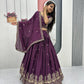 Embroidered Chinon Lehenga Choli Set