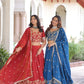 Vichitra Silk Embroidered Lehenga Set for Wedding and Festive Wear
