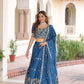 Vichitra Silk Embroidered Lehenga Set for Wedding and Festive Wear