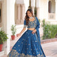 Vichitra Silk Embroidered Lehenga Set for Wedding and Festive Wear