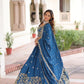 Vichitra Silk Embroidered Lehenga Set for Wedding and Festive Wear