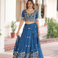 Vichitra Silk Embroidered Lehenga Set for Wedding and Festive Wear