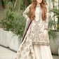 Embroidered Faux Georgette Palazzo Suit