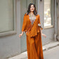 Chinon Embroidered Cape Style Palazzo Set for Festive and Party Wear