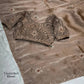 Rose Gold Zari Stone Saree