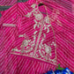 Pink Leheriya Print Jacket Lehenga Set