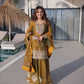 Fendi Chiffon Zari Sequins Embroidered Sharara Set for Festive and Wedding Wear