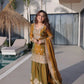 Fendi Chiffon Zari Sequins Embroidered Sharara Set for Festive and Wedding Wear