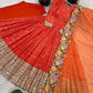 Designer Chinon Silk Embroidered Gown Set