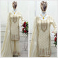 Embroidered Chinon Silk Kurti Plazzo Set