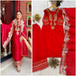 Crimson Beaded Kurta Set