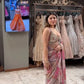 Orgenza Mirror Floral Printed sequence embroidery Saree