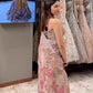 Orgenza Mirror Floral Printed sequence embroidery Saree