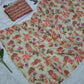 Orgenza Mirror Floral Printed sequence embroidery Saree