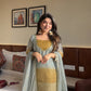 Sage Mustard Silk Suit
