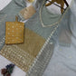 Sage Mustard Silk Suit