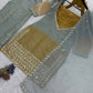 Sage Mustard Silk Suit